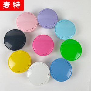 Cross-border round dental <b>case</b> with mirror, portable <b>retainer</b> storage box, denture tray <b>case</b>, orthodontic snap-on type - Product Image 1