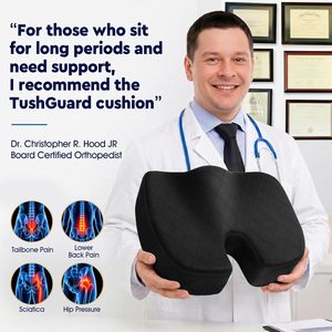 Fabrication et fourniture OEM ODM : Coussin de siège orthopédique anti-pression pour le soulagement des douleurs dorsales et cervicales, coussin de siège de voiture en mousse - Product Image 5