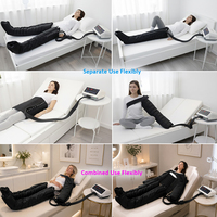 Appareil de massage professionnel de pressothérapie électrique pour drainage lymphatique, machine de massage corporel à compression d'air à 12 chambres pour bras, taille et jambes