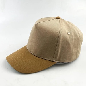 Casquette de baseball 5 panneaux A-Frame en coton 100% style urbain sportif bicolore pour designers personnalisés – Vente en gros - Product Image 5