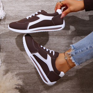 Dames Lente Witte Sport Sneakers Ademend Plat Ontwerp Modieus Voor Studenten - Product Image 5