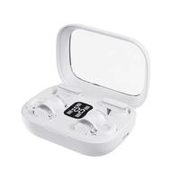 Nuevos Auriculares Inalámbricos 2 en 1 con Clip para Oreja, BT 5.4, Sonido Estéreo de Alta Calidad, Larga Duración, LED Digital, Q10