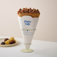 Boîtes porte-crêpes françaises perforées personnalisées Emballages alimentaires jetables sûrs pour les crêpes style français Emballage alimentaire à emporter