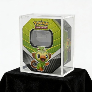 Factory Wholesale Superior Quality Custom Modern Freestanding High UV Protective Clear Sealed Acrylic <b>Mini</b> Tin Display <b>Box</b> - Product Image 4