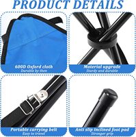 Chaise pliante portable à 3 pieds pour camping et pêche, personnalisable en usine