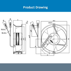 พัดลมแกน AC ebm-papst รุ่น W2E143-AB09-01/F01 ขนาด 230V 143 มม. พัดลมระบายความร้อนอุตสาหกรรมขนาด 172 มม. - Product Image 4