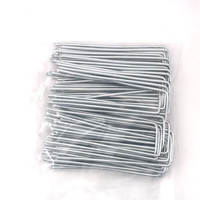 Piquets de sol en forme de U en acier galvanisé pour pelouse, prix usine, 2,9 mm x 35 mm x 150 mm