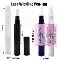 Stylo à colle pour perruque, 1 pièce, outil adhésif à dentelle de fixation forte, résistant, imperméable, facile à appliquer, vente en gros