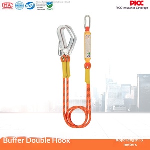 Five-point full-body safety belt for aerial work European-style safety belt factory 5-point double large hook buffer rope - Product Image 6