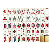 Tuiles de Mahjong Américaines Dorées en Acrylique Pliables et Portables de Luxe, Écologiques, Durables et Résistantes à l'Eau