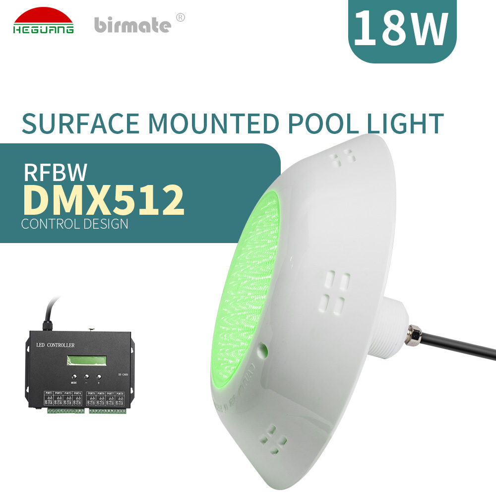 18W RGBW DMX512 Control Inground Vinyl Swimming Pools Led Pool Light
