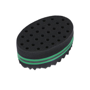 Esponjas de barbero para <span class=keywords><strong>hombre</strong></span>, bobina rizada, cepillo de pelo negro, esponja ondulada, herramienta de barbero, bobinas de estilo Afro - Product Image 6