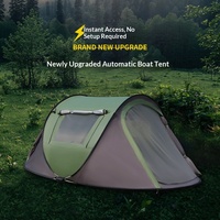 Tente bateau pop-up personnalisée, sans assemblage, imperméable, anti-moustiques, protection solaire, grand espace pour le camping en plein air