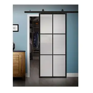 JHK- Insulated Panel Wood Frame Mirror Internal Sliding Door Systems