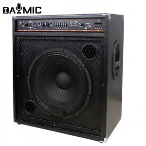Speaker amplifier combo keyboard gitar bass akustik, pengeras suara profesional 15 inci 250W untuk panggung DJ