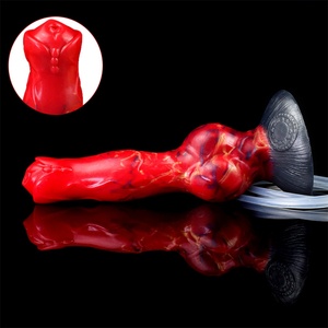 NNSX Dildos de silicona grandes con forma de pene y nudo, con efecto de eyaculación, para mujeres, juguetes eróticos de coqueteo - Product Image 4