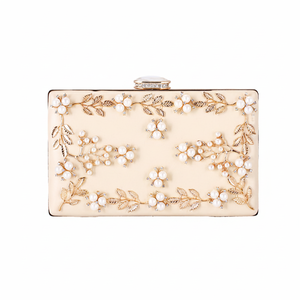 Pochette de soirée de luxe en cristal et métal, fabriquée à la main. Un accessoire exquis pour les femmes élégantes lors des - Product Image 1