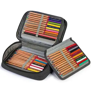 Astuccio per matite di grande capacità 72 slot astuccio per matite colorato portamatite portatile Organizer per cancelleria con scomparti