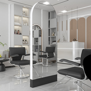 Gran oferta, muebles de salón de peluquería de longitud completa grandes, maquillaje de peluquería, espejo de salón de belleza Led - Product Image 6
