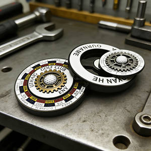 Offre Spéciale – Nouveau Design Personnalisé – Marqueur de Balle Blanc Écologique de Qualité Supérieure – Fournisseur Chinois – Jeton de Golf Type Poker - Product Image 4