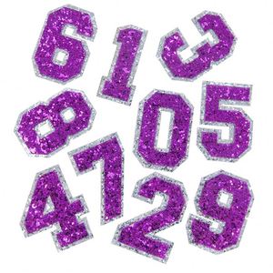 5CM Iron on Glitter Embroidery Shiny Number Letter Patch for DIY Decoration - Product Image 6