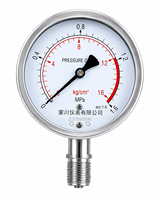 Vacuum Pressure Y100BF Gauge High-temperature Pressure Gauge Stainless Steel Measuring Water Pressure air Pressure Oil Pressure