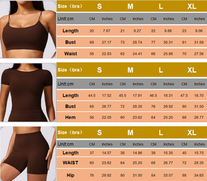 2024 Mùa Hè Tùy Chỉnh Áo Sơ Mi Và Quần Short Thiết Lập 150Gsm Ánh Sáng Trọng Lượng Thể Thao Hoạt Động Mặc Phụ Nữ Tập Luyện Yoga Bộ - Product Image 3