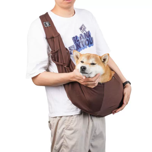 Ayarlanabilir hafif taşınabilir evcil hayvan taşıyıcı sırt çantası nefes moda katı Polyester pamuk örgü katlanabilir kemer köpekler kediler - Product Image 3