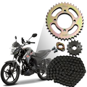 Kit de Transmisión con Cadena y Piñón para Motocicletas Italika 125z, FT <span class=keywords><strong>125</strong></span>, FT 125TS, <span class=keywords><strong>DT</strong></span> <span class=keywords><strong>125</strong></span>, <span class=keywords><strong>DT</strong></span> <span class=keywords><strong>125</strong></span> Sport Urban - Product Image 1
