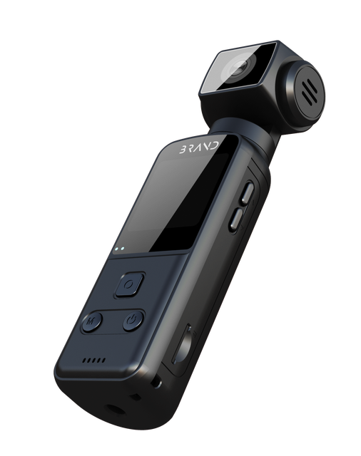 4K Gimble Cool Black Mini Pocket Portable Digital Camera DV Manual Adjustment 270 ° Outdoor Sports Recording Vlog Camera WiFi