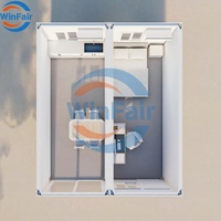 Maison conteneur modulaire à deux étages WinFair en kit avec salle de bain et cour - Design moderne pour le marché paraguayen / Bungalow en bord de mer