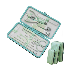 ชุดอุปกรณ์ทำเล็บเท้าชุดกรรไกรตัดเล็บสแตนเลสสีชมพูสีเขียว<span class=keywords><strong>7</strong></span>-19ชิ้นชุดอุปกรณ์ตัดเล็บเ<span class=keywords><strong>ค</strong></span>สหนังราคาโรงงาน - Product Image 6