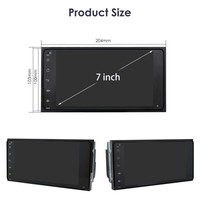 Tout-en-un 7 pouces GPS Android Navigation Machine Tableau de bord TV pour Toyota Corolla Camry Rav4 CarPlay Fonction Compatible