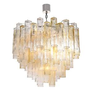 आधुनिक सुरुचिपूर्ण चार स्तरों ने घर के सजावट लिविंग रूम के लिए बेलनाकार हाथ से उड़ा ग्लास चेंडेलियर - Product Image 2