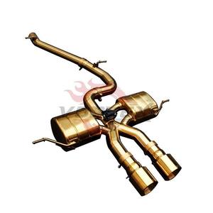 Tuyaux d'échappement Cat-back Valvetronic haute performance Édition Or Titane pour Volkswagen Golf 7R VII 2012-2019 VW - Product Image 2