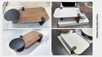Table basse en bois de style mi-ancien, combinaison rectangulaire, mobilier de salon, petit appartement, luxe léger, haut de gamme, nouveauté