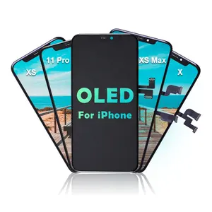 Ecran tela de oled para iphone, x, 10, xs, xr, xs, max, 11, pro max, 12 pro, max, display para substituição, oled macio