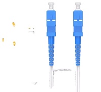 Cable de Fibra Óptica Unifi Preconectado de 2m, SC-SC UPC CAT6 Blanco, Gran Oferta, Alta Calidad, Grado Operador, Monomodo, FTTH FTTB FTTX