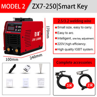 Ensemble d'outils électriques 220V, mini soudeuse portable MIG/MMA/TIG/Arc, onduleur Igbt 250A, Esab Ac Dc, fil de cuivre, machine à souder électrique