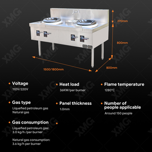 معدات مطابخ تجارية احترافية متعددة الوحدات وعالية التحمل، تصنيع مطابخ من الفولاذ المقاوم للصدأ، قابلة للتخصيص للمطاعم. - Product Image 3