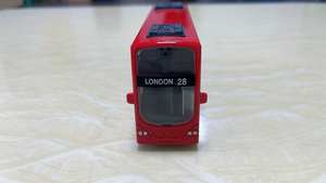 รถรัสเซียสองชั้นอัลลอยด์แบบปรับแต่งได้1:90รถบัสท่องเที่ยวสองชั้นเปิดประตูด้วยเสียงและเบาของเล่นรถบัสดายแคสต์ - Product Image 4