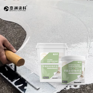 Benzhou sinh thái thân thiện hai thành phần tự san lấp mặt bằng epoxy màu cát sàn sơn lớp phủ chất lỏng chống mài mòn cho bê tông - Product Image 4