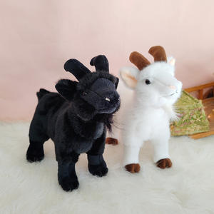 En gros, Porte-clés en peluche chèvre réaliste, petit jouet mascotte pour enfants, pour le jeu de la balle de mariage, unisexe, personnalisable - Product Image 4