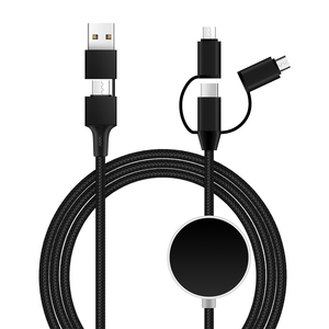 Cavo di Ricarica LED Promozionale con Logo Personalizzato 100cm 6-in-1 Cavo USB Luminoso per Dispositivi Mobili 8Pin <span class=keywords><strong>L</strong></span> e USB-<span class=keywords><strong>C</strong></span> - Product Image 6