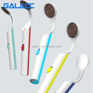 Dental Led Mouth Mirror With Plastic Handle Dental Instruments Oral Examination Colorful Dental Mirror With Led Light