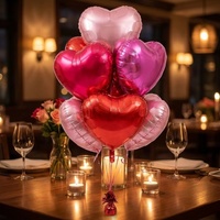 Grand ballon cœur en feuille d'or de 18 pouces pour la fête d'anniversaire, la Saint-Valentin, les mariages, les décorations de fête pour bébés, adultes et enfants