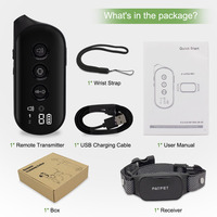 Collier de dressage pour chien étanche sans choc, télécommande 300M, vibration, bip, rechargeable, écologique, anti-aboiement