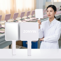 Zonyin – Miroir de poche carré personnalisé avec logo, 5 tailles, miroir de maquillage compact portable avec logo – Vente en gros