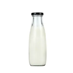 Milk glass bottle