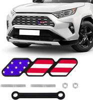 Badge d'emblème de voiture en gros pour 4Runner Highlander, badge de calandre tricolore, autocollant d'emblème EOD en acrylique pour accessoires de camion Toyota